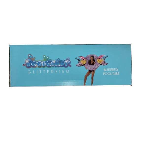 NWT PoolCandy Glitter Butterfly Large Pool Tube - 40" - Picture 8 of 13
